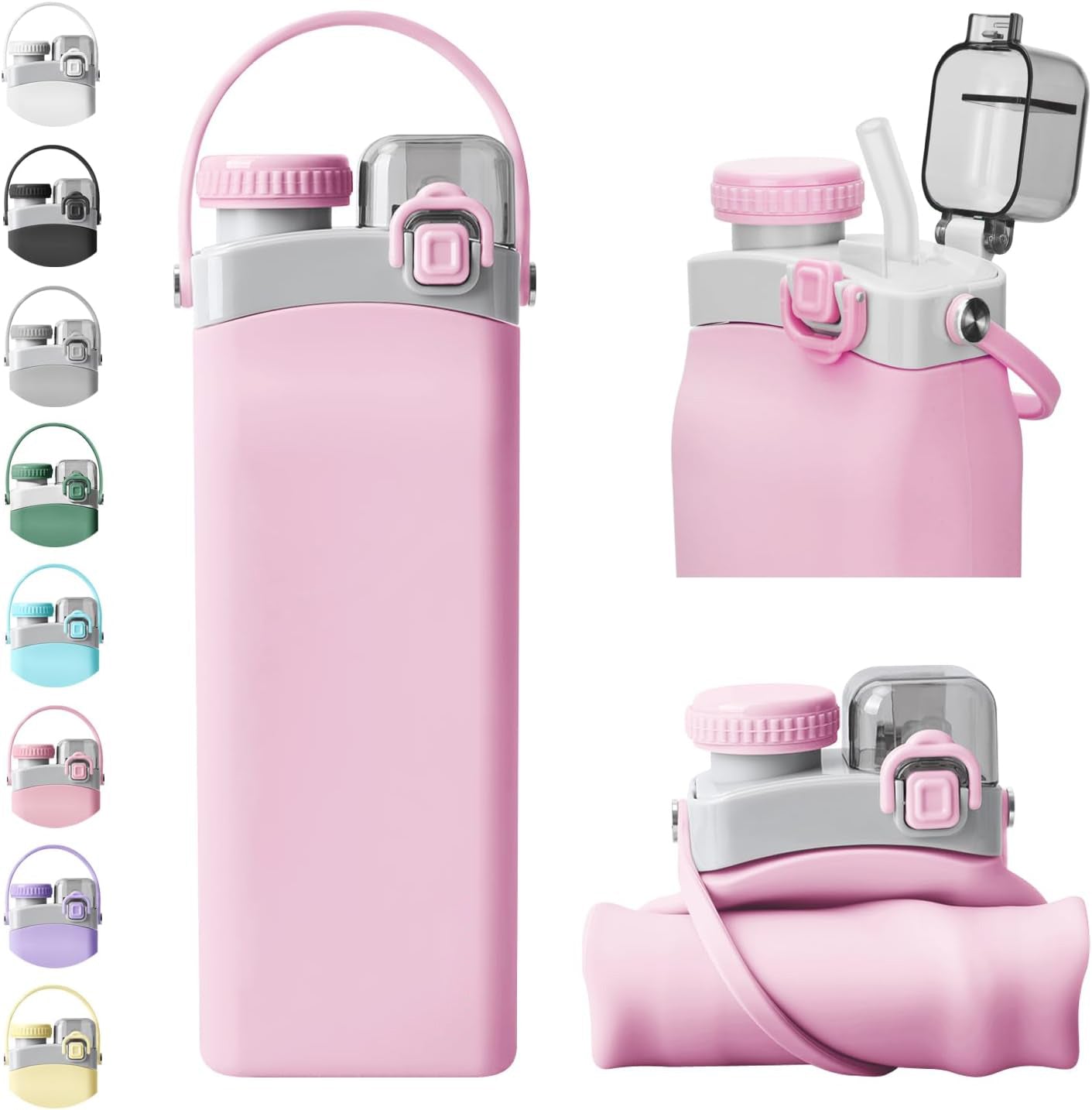 Aquaday Leakproof Foldable Silicon Water Bottle